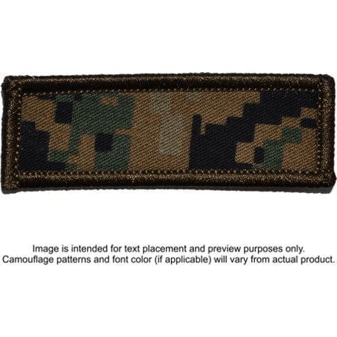 Tactical Gear Junkie Patches MARPAT Woodland Custom Text Patch - 1x3