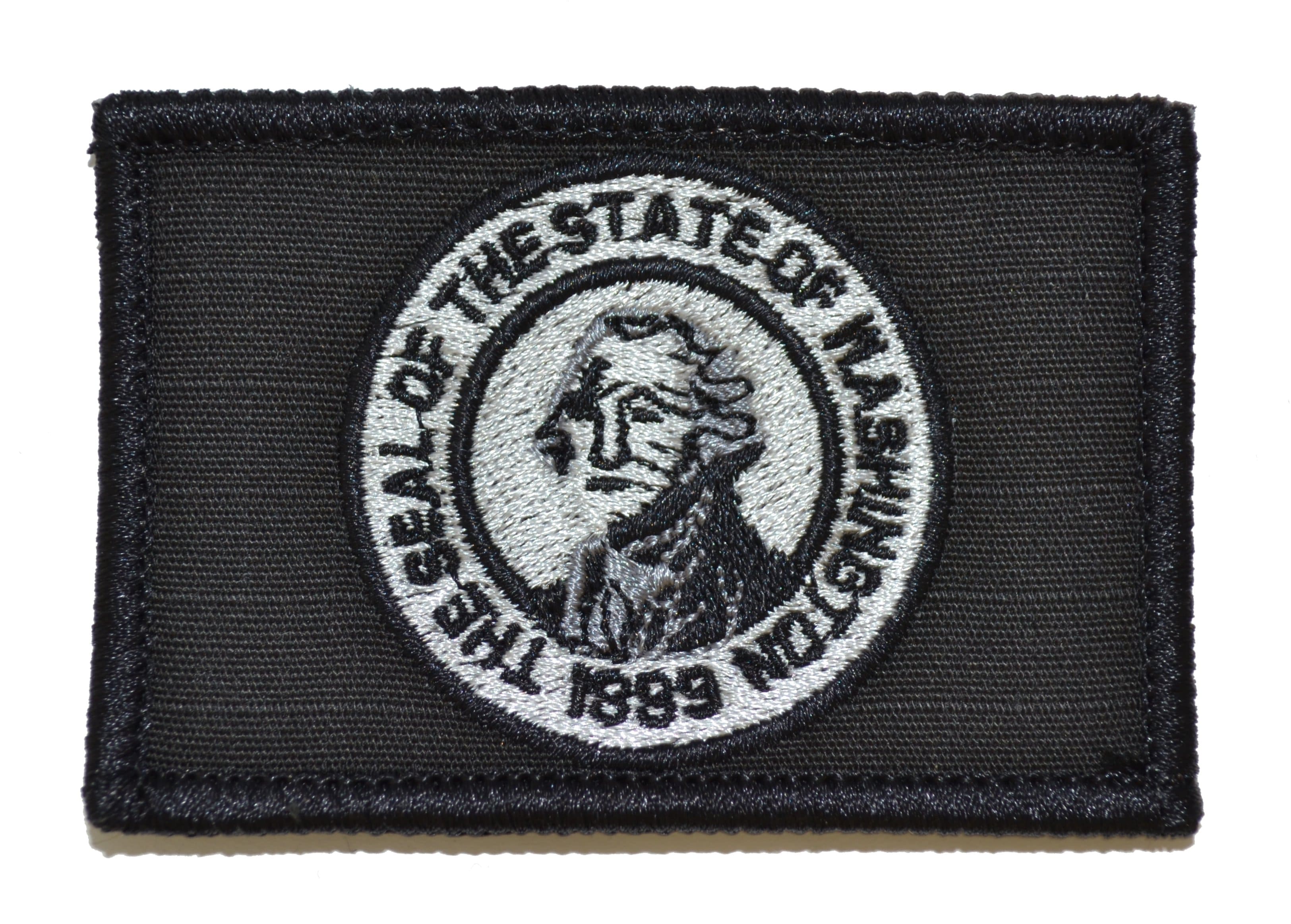 Tactical Gear Junkie Patches Black Washington State Flag - 2x3 Patch