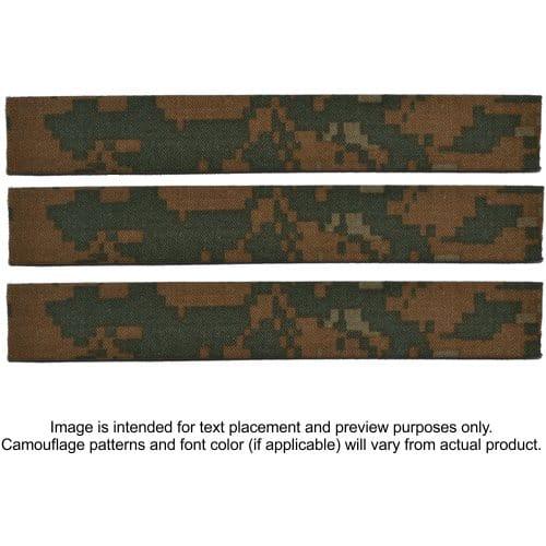Tactical Gear Junkie Name Tapes 3 Piece Custom Name Tape Set - SEW ON - Woodland Marpat