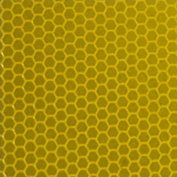 Tactical Gear Junkie Patches Yellow Honeycomb Reflective Reflective ID Panel - 2x2 Honeycomb Patch
