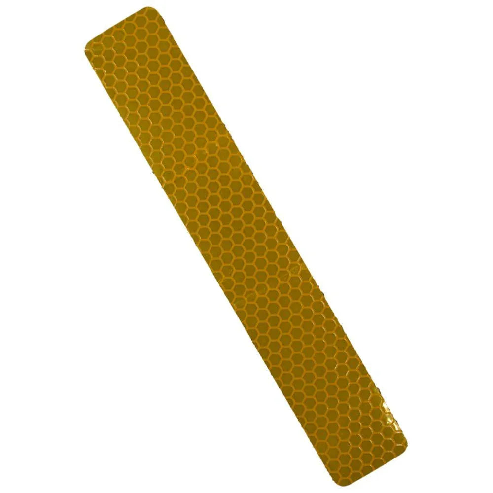 Tactical Gear Junkie Patches Yellow Honeycomb Reflective Reflective Strip for MOLLE Webbing Gear- 1x6 Patch - Single