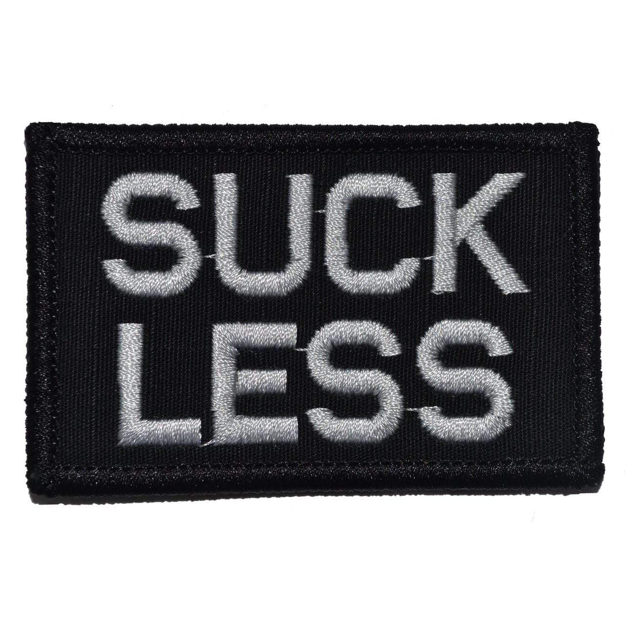 Tactical Gear Junkie Patches Black Suck Less - 2x3 Patch