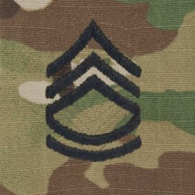 Tactical Gear Junkie Rank SFC Army Rank - SEW ON - 3-Color OCP