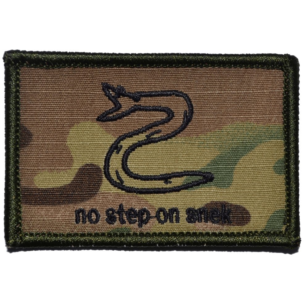 Tactical Gear Junkie Patches MultiCam No Step On Snek - 2x3 Patch