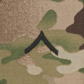 Tactical Gear Junkie Rank PVT Army Rank - SEW ON - 3-Color OCP