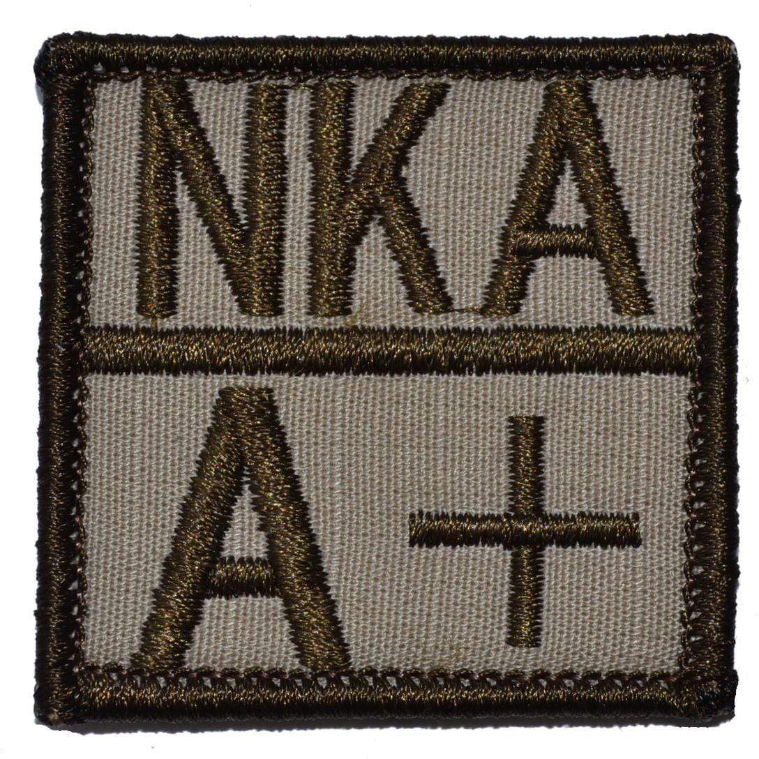 Tactical Gear Junkie Patches Blood Type and Allergy - 2x2 Patch