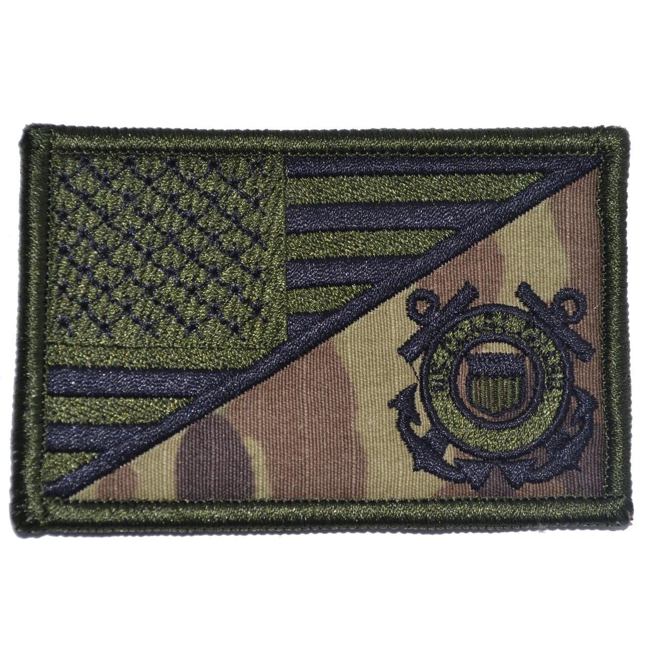 Tactical Gear Junkie Patches MultiCam Coast Guard USA Flag - 2.25x3.5 Patch