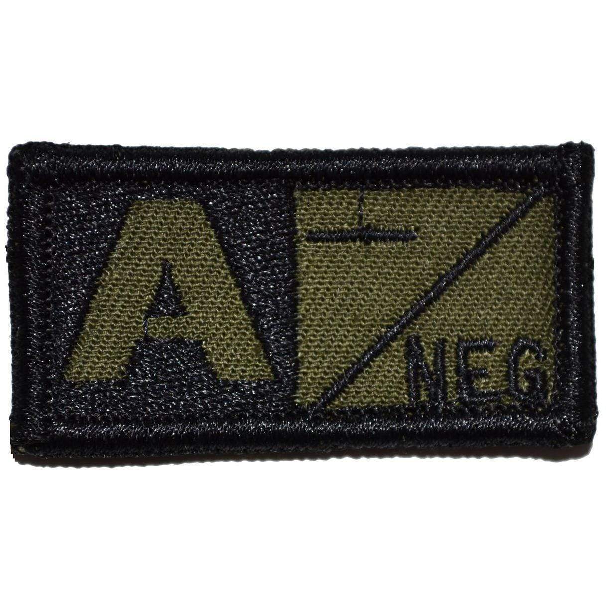 Tactical Gear Junkie Patches Olive Drab Blood Type - 1x2 Patch