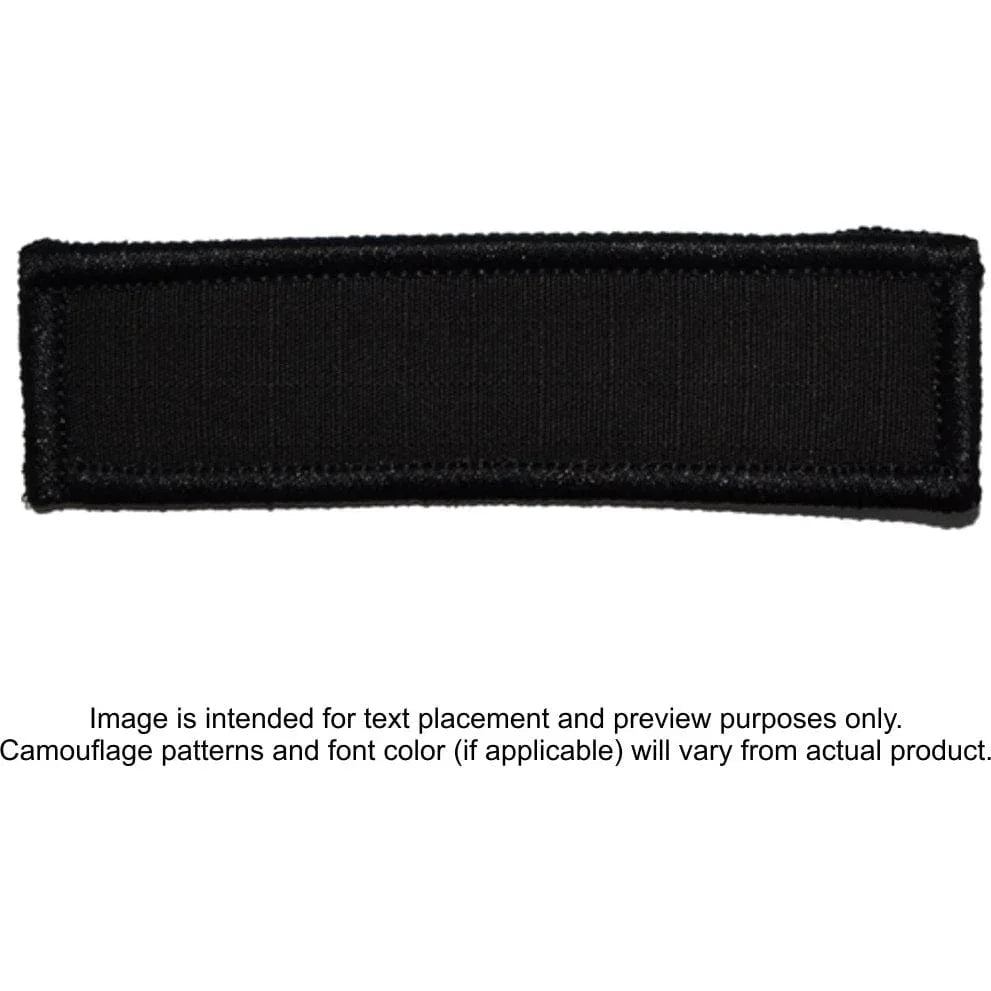 Tactical Gear Junkie Patches Black / Hook Fastener Custom Reflective Patch - 1x3.75