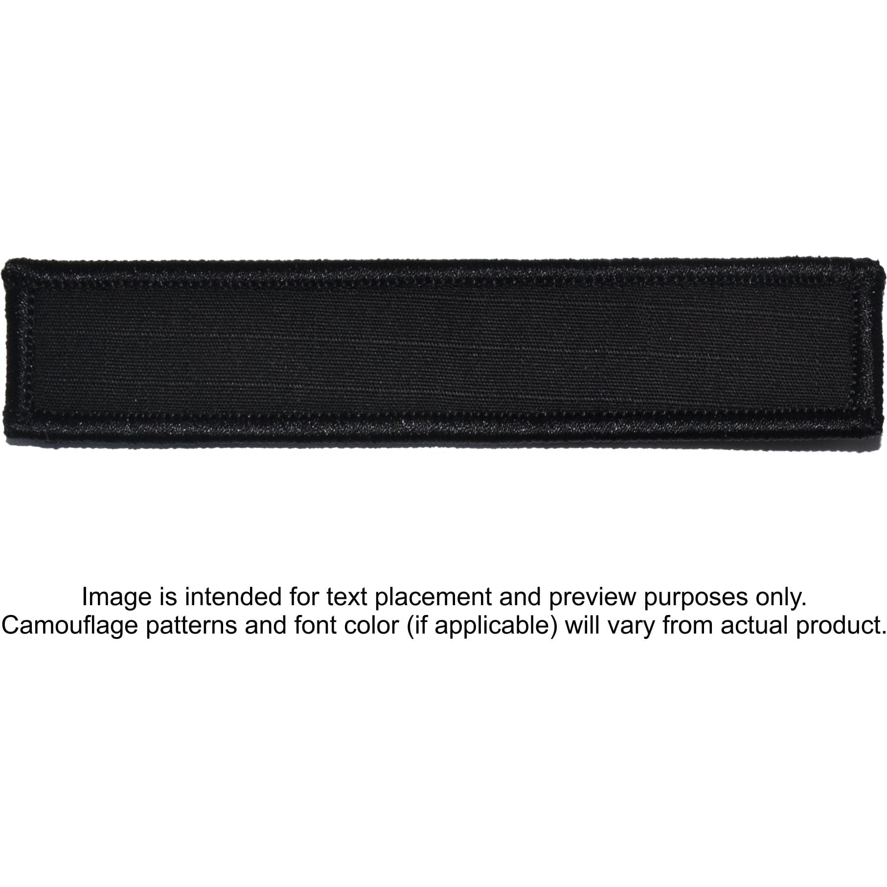 Tactical Gear Junkie Patches Black Custom Text Patch - 1x5