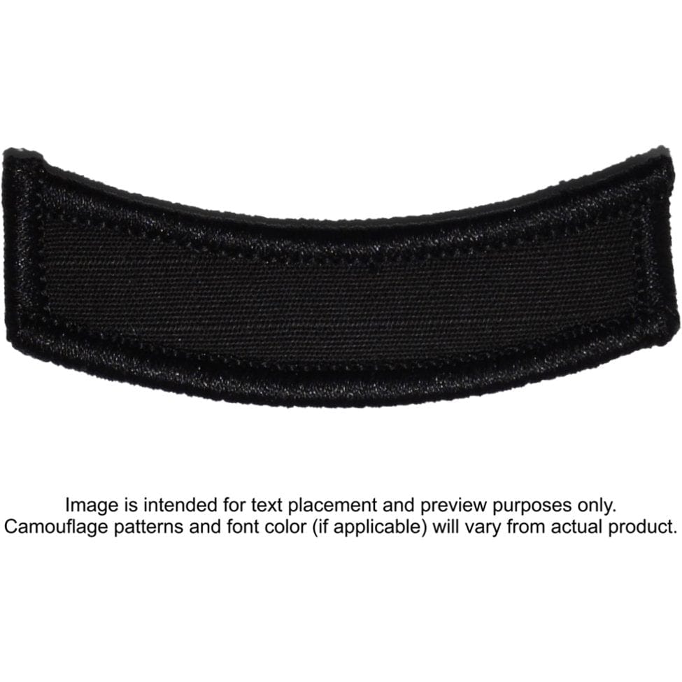 Tactical Gear Junkie Patches Black Custom Text Patch - Rocker