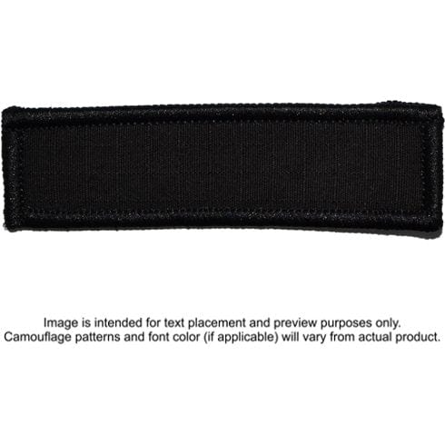 Tactical Gear Junkie Patches Black Custom Text Patch - 1x3.75
