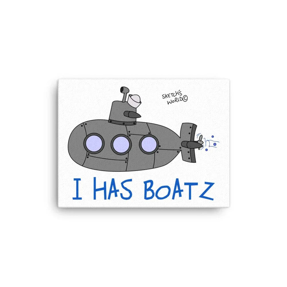 Tactical Gear Junkie 12″×16″ Sketch's World © Officially Licensed - Navy Submarine Canvas Print