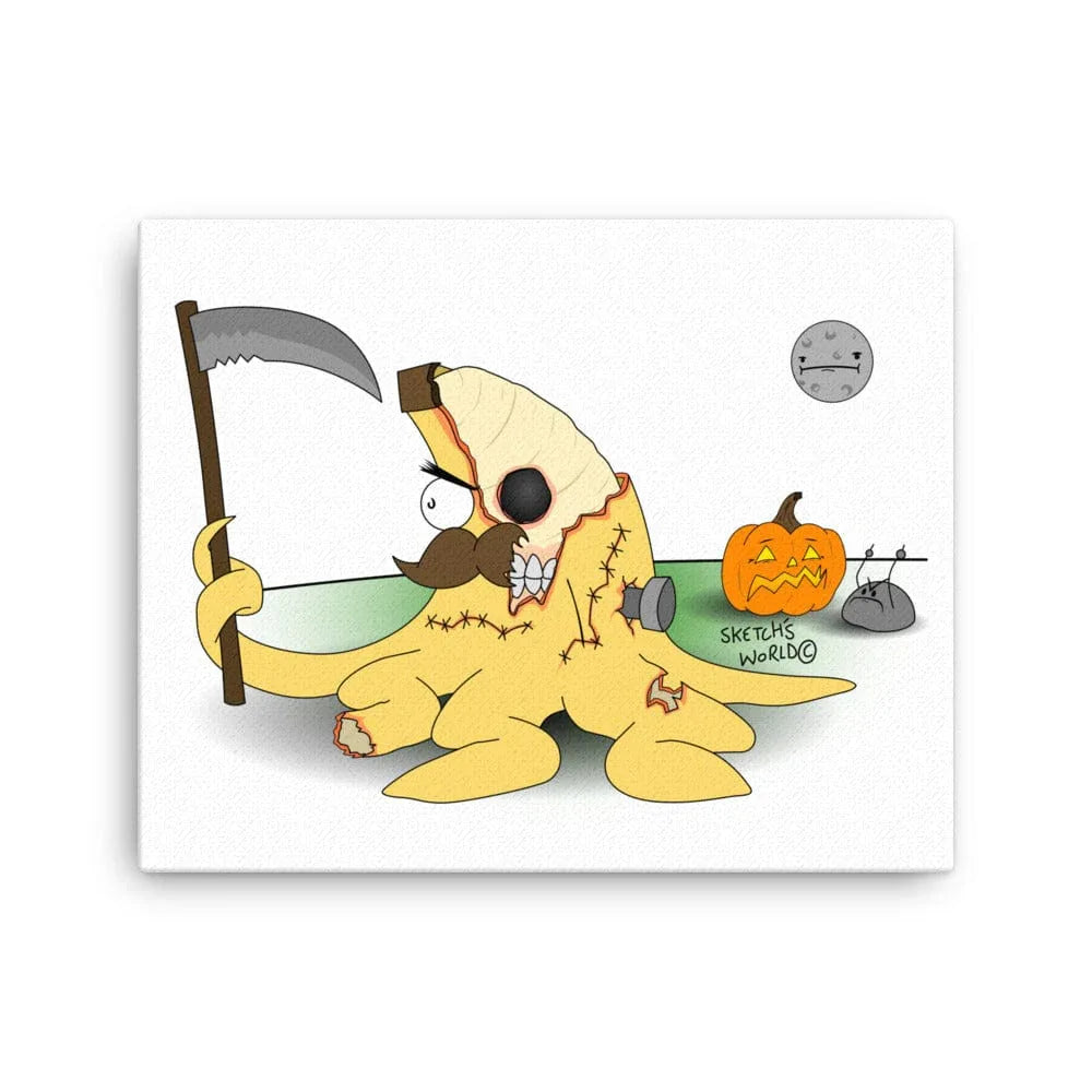 Tactical Gear Junkie 16″×20″ Sketch's World © Officially Licensed - Zombie Nanner Canvas Print