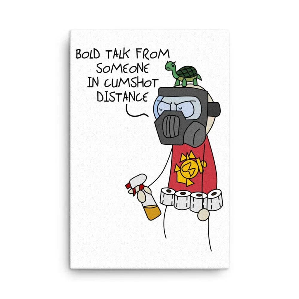 Tactical Gear Junkie 24″×36″ Sketch's World © Officially Licensed - Cumshot Distance Marine Canvas Print