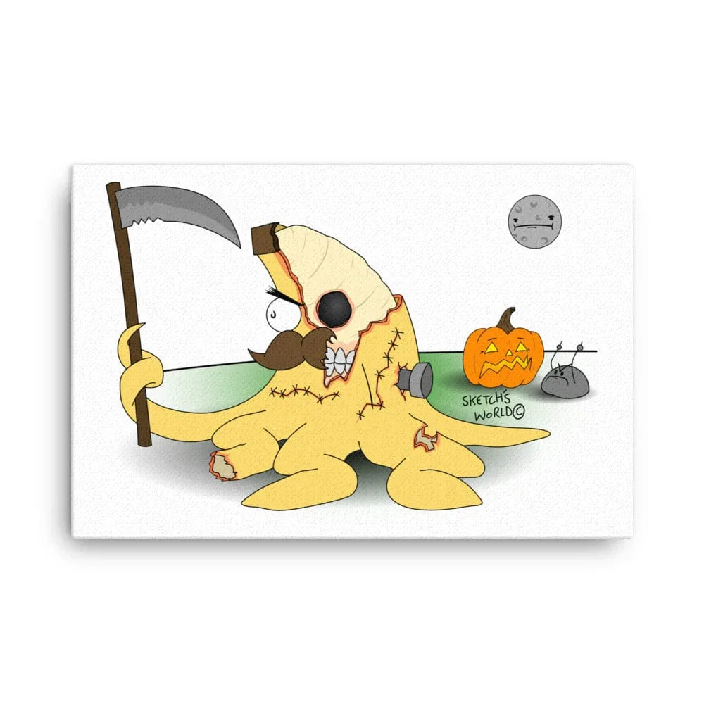Tactical Gear Junkie 24″×36″ Sketch's World © Officially Licensed - Zombie Nanner Canvas Print