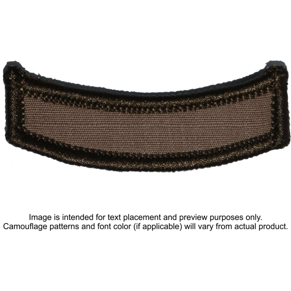 Tactical Gear Junkie Patches Coyote Brown Custom Text Patch - Rocker