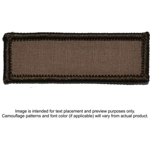 Tactical Gear Junkie Patches Coyote Brown Custom Text Patch - 1x3