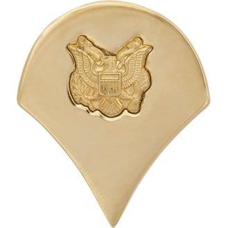 Other Rank SPC No-Shine Dress Metal Rank - Army