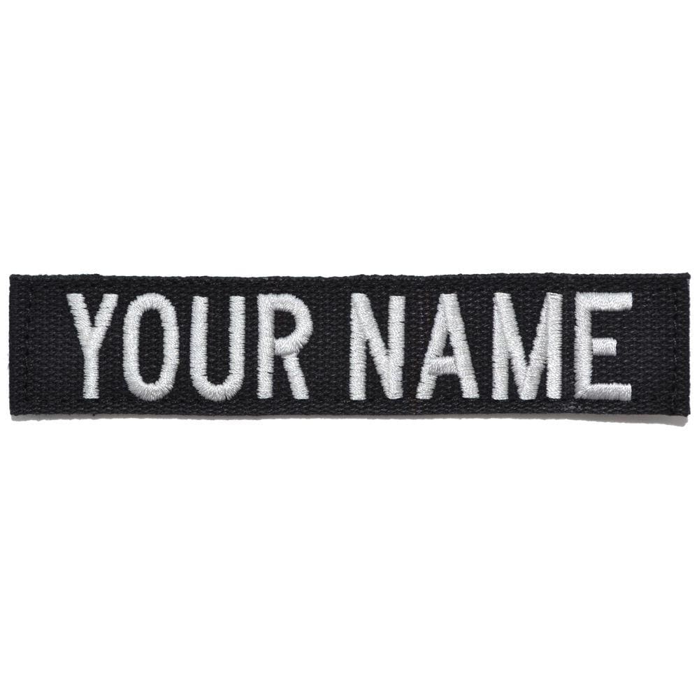 Tactical Gear Junkie Name Tapes Nylon/Cotton Webbing Custom Name Tape - Black