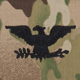 Tactical Gear Junkie Rank COL Army Rank - SEW ON - 3-Color OCP