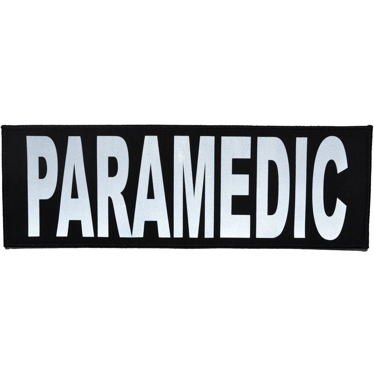 Tactical Gear Junkie Patches Black Paramedic Reflective - 4x12 Patch