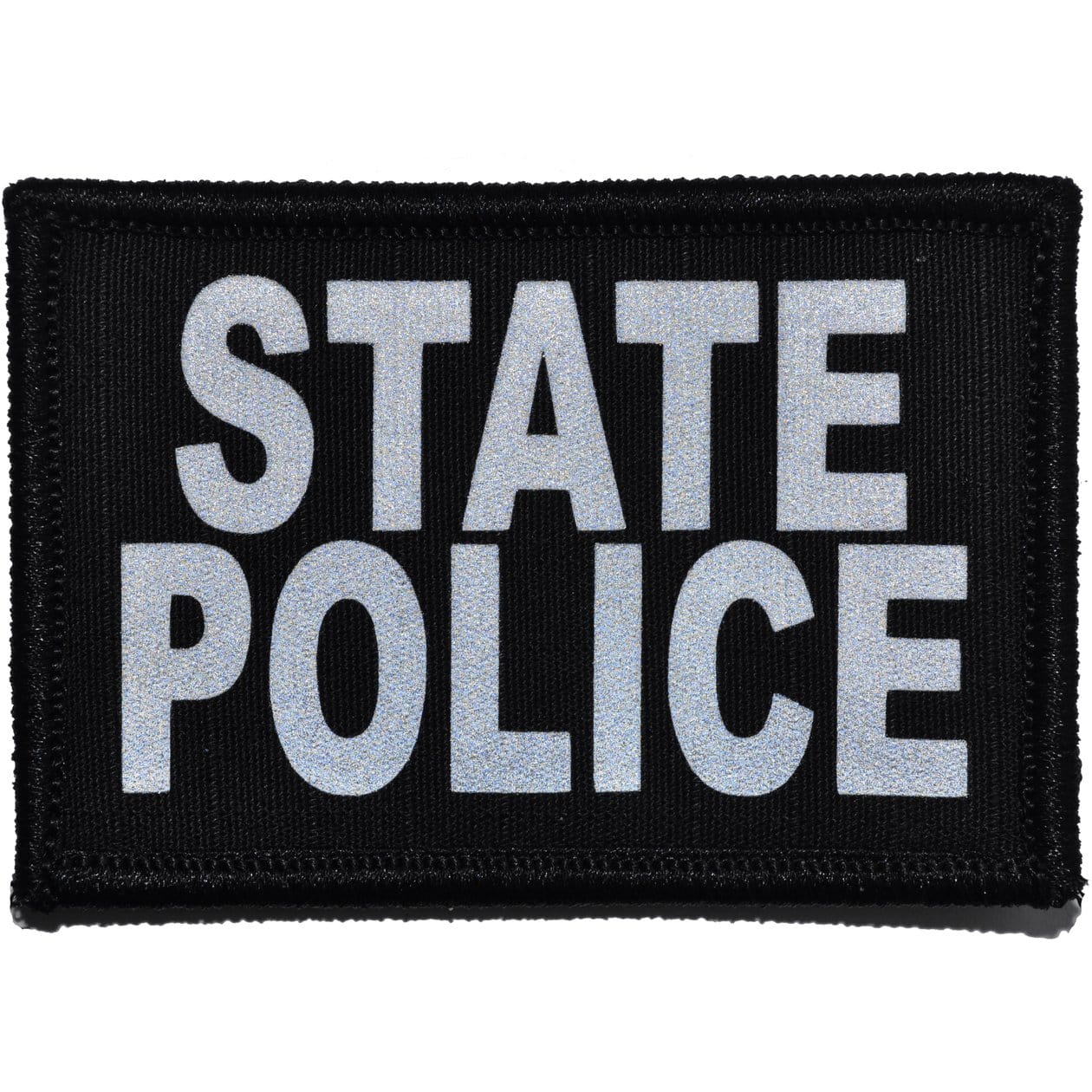 Tactical Gear Junkie Patches Black State Police Reflective - 2x3 Patch