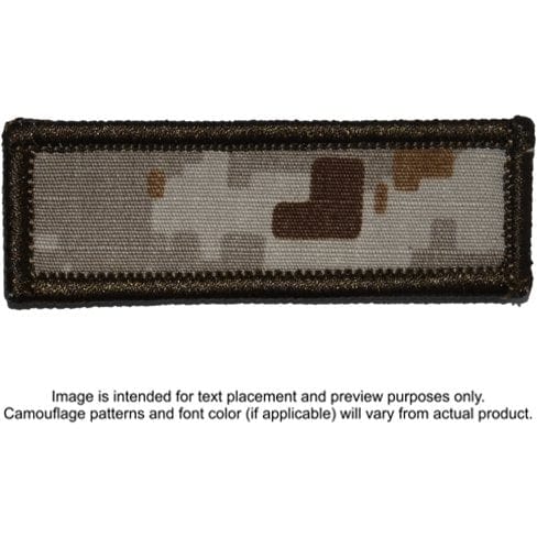 Tactical Gear Junkie Patches MARPAT Desert Custom Text Patch - 1x3