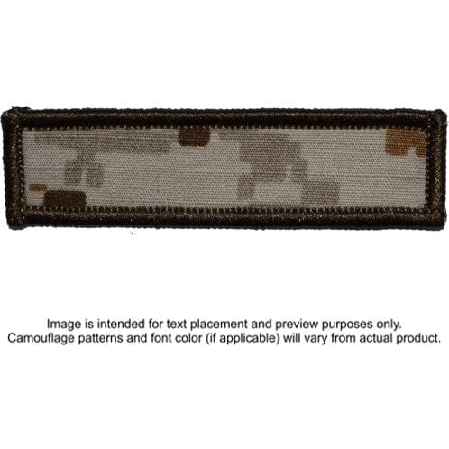 Tactical Gear Junkie Patches MARPAT Desert Custom Text Patch - 1x3.75