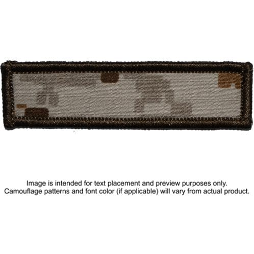 Tactical Gear Junkie Patches MARPAT Desert Custom Text Patch - 1x3.75