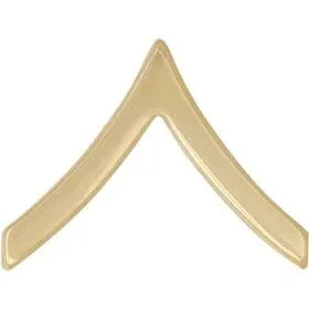 Other Rank PVT No-Shine Dress Metal Rank - Army