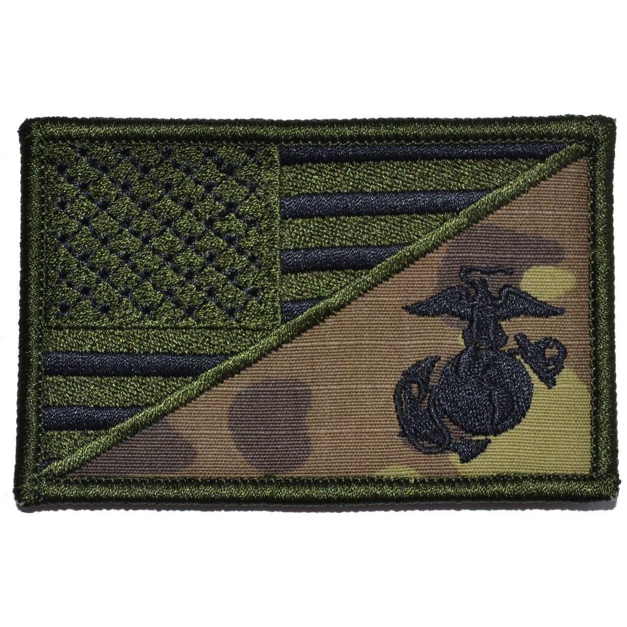Tactical Gear Junkie Patches MultiCam USMC EGA USA Flag - 2.25x3.5 Patch