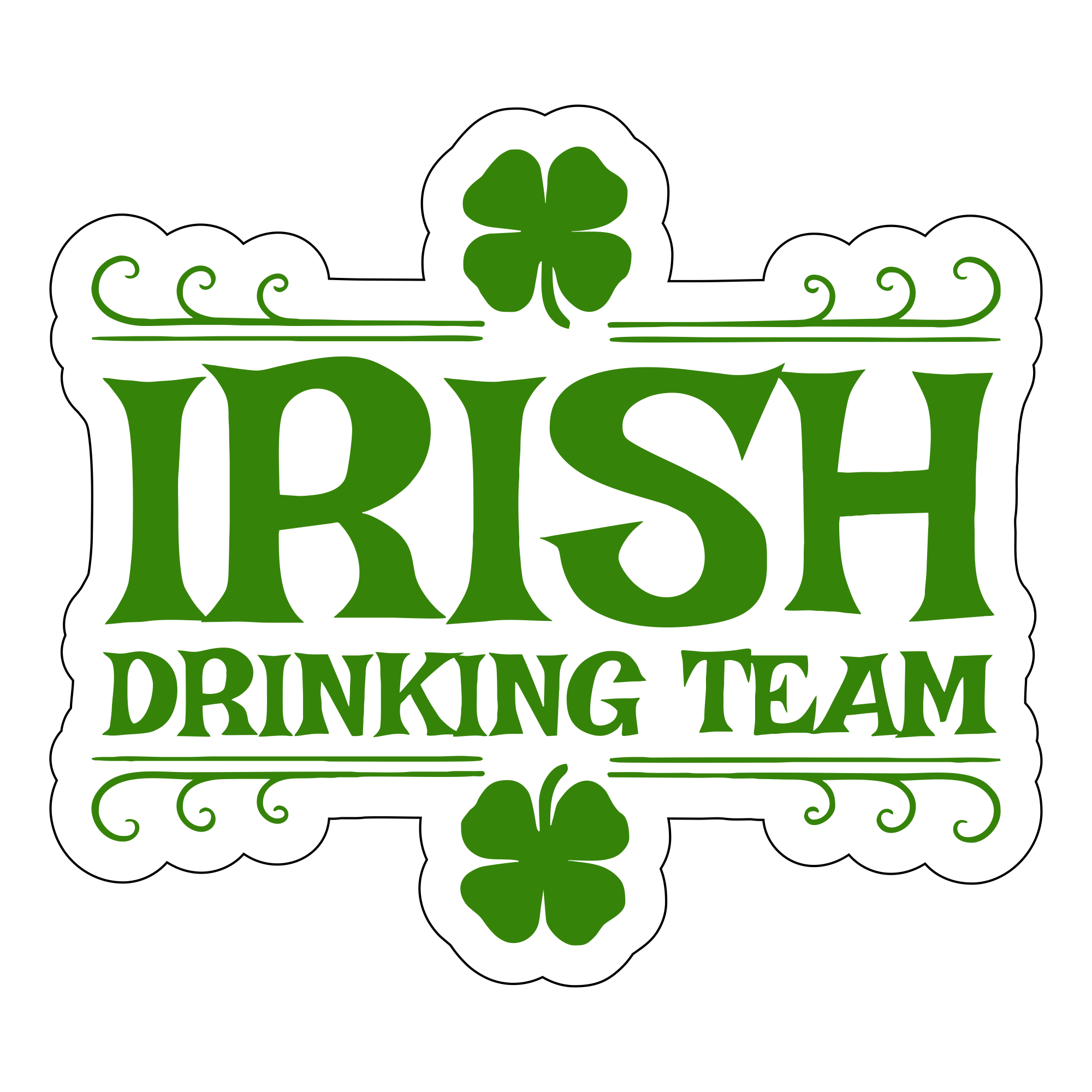 Tactical Gear Junkie Stickers Irish Drinking Team - 4 inch Sticker
