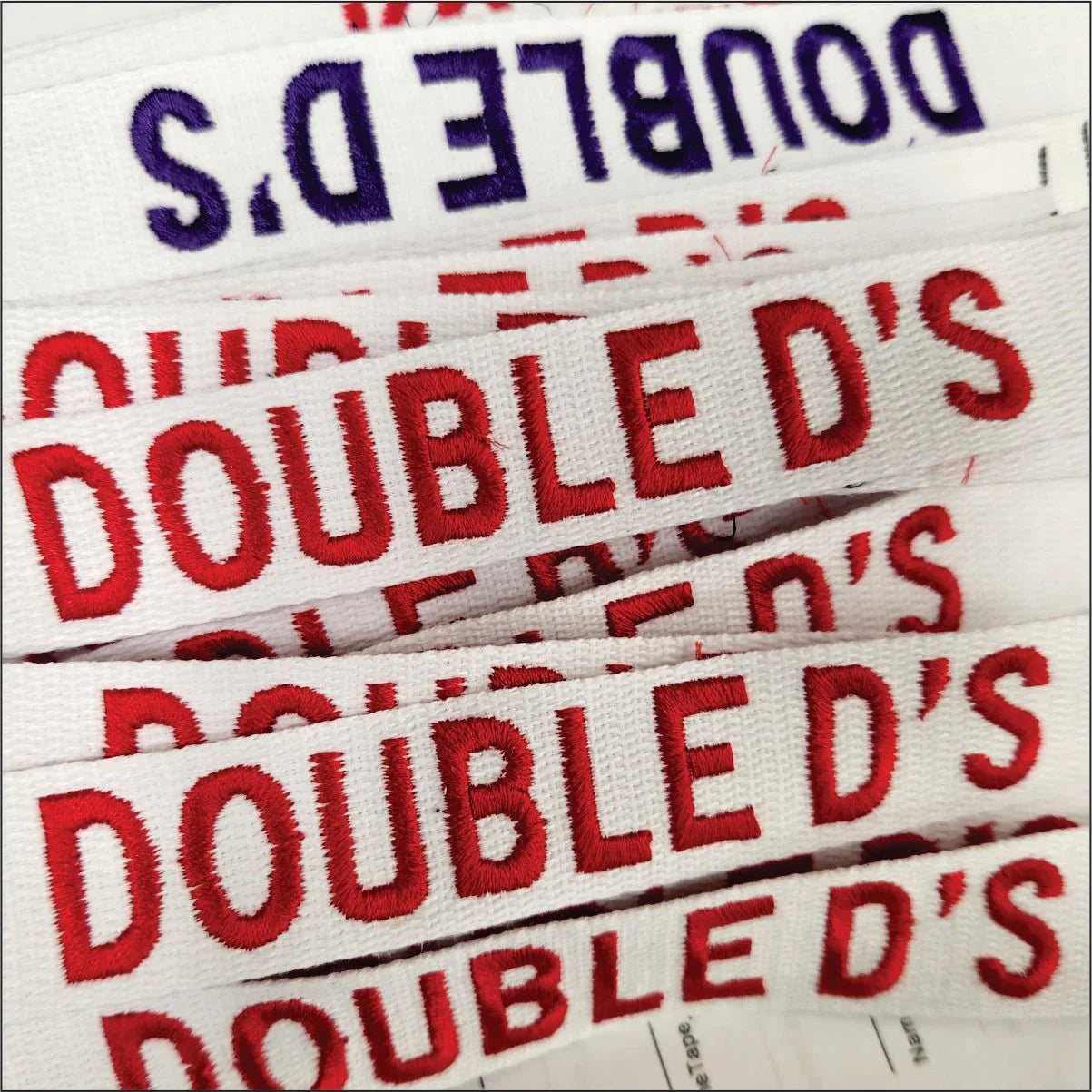 Nylon/Cotton Webbing Custom Name Tape - White