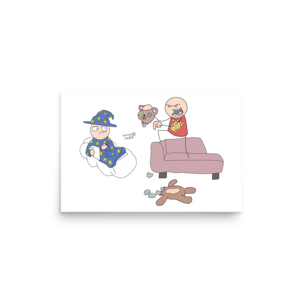 Tactical Gear Junkie 12″×18″ Sketch's World © Officially Licensed - Wizard Poster