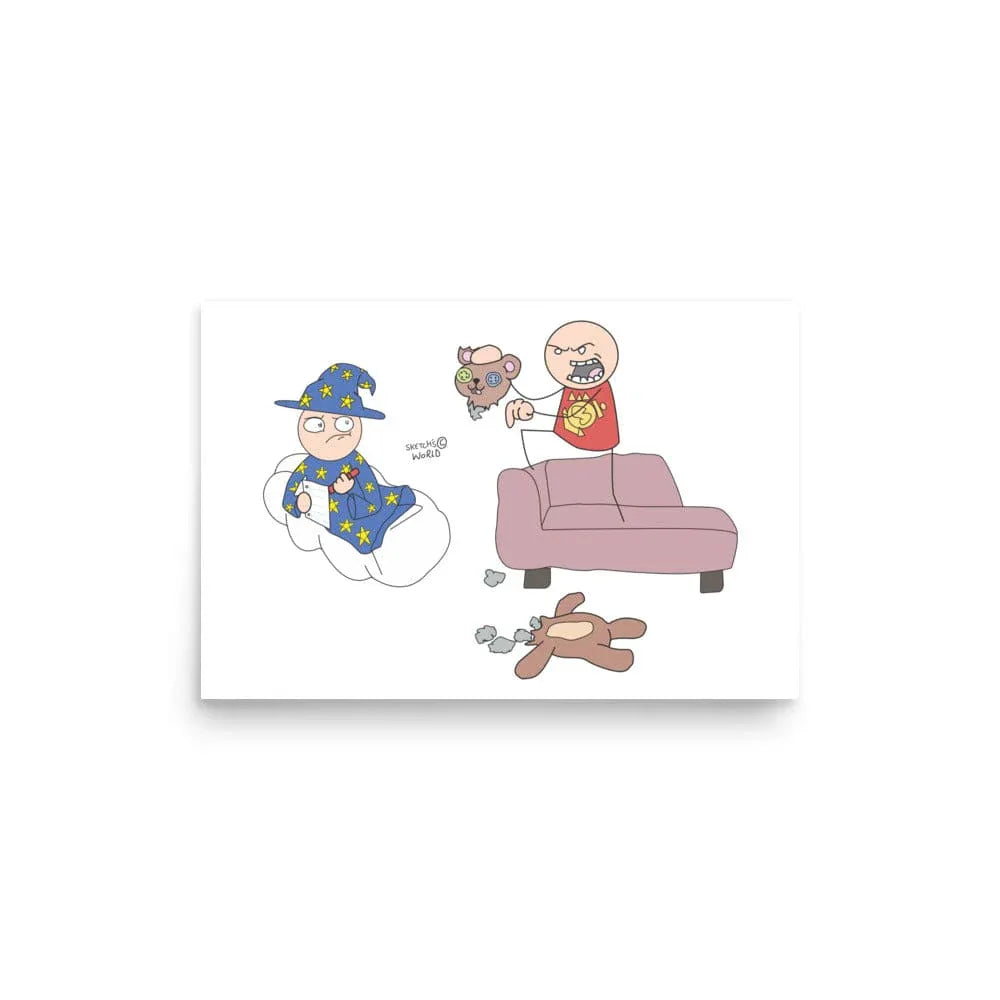 Tactical Gear Junkie 12″×18″ Sketch's World © Officially Licensed - Wizard Poster