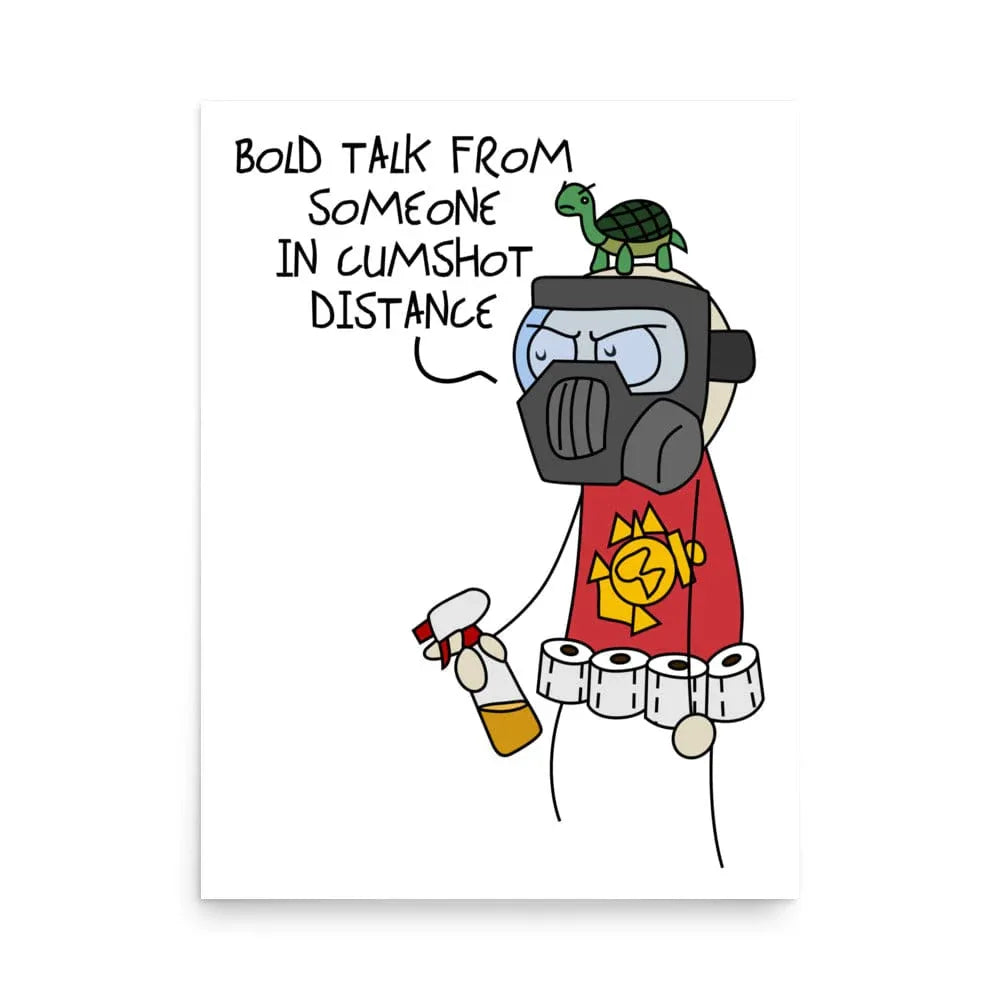 Tactical Gear Junkie 18″×24″ Sketch's World © Officially Licensed - Cumshot Distance Marine Poster