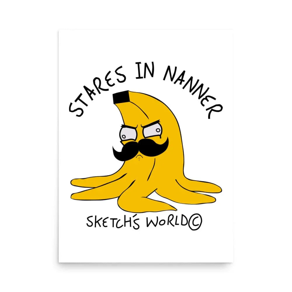 Tactical Gear Junkie 18″×24″ Sketch's World © Officially Licensed - Stares in Nanner Poster