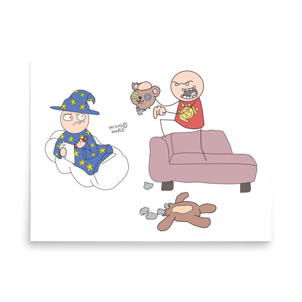 Tactical Gear Junkie 18″×24″ Sketch's World © Officially Licensed - Wizard Poster