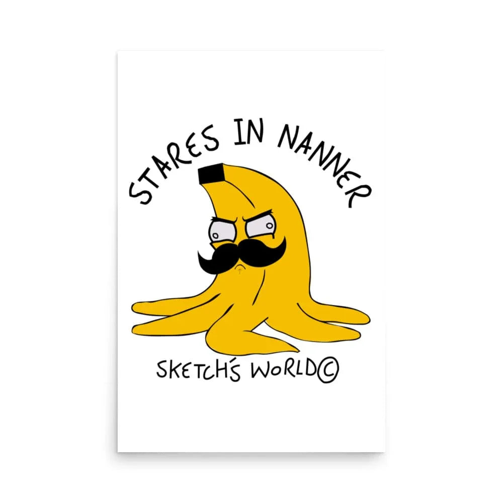 Tactical Gear Junkie 24″×36″ Sketch's World © Officially Licensed - Stares in Nanner Poster