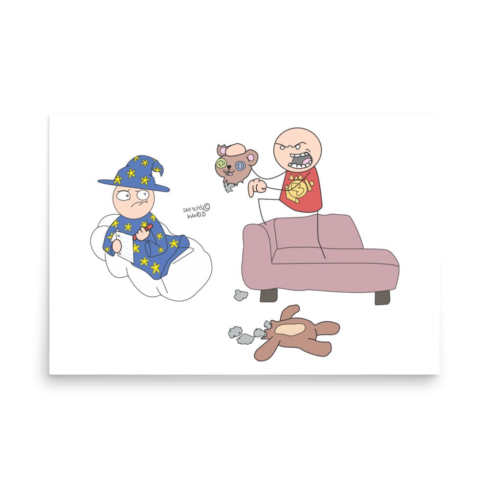 Tactical Gear Junkie 24″×36″ Sketch's World © Officially Licensed - Wizard Poster