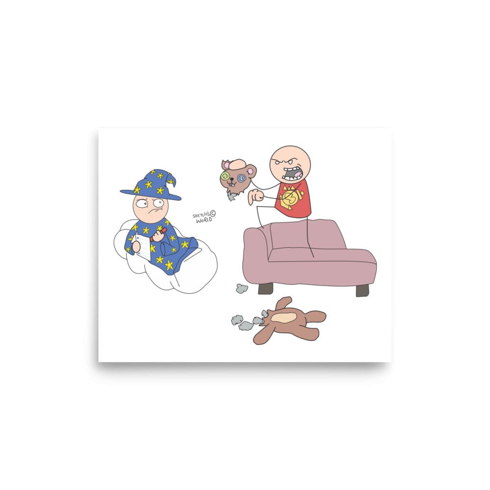 Tactical Gear Junkie 8″×10″ Sketch's World © Officially Licensed - Wizard Poster