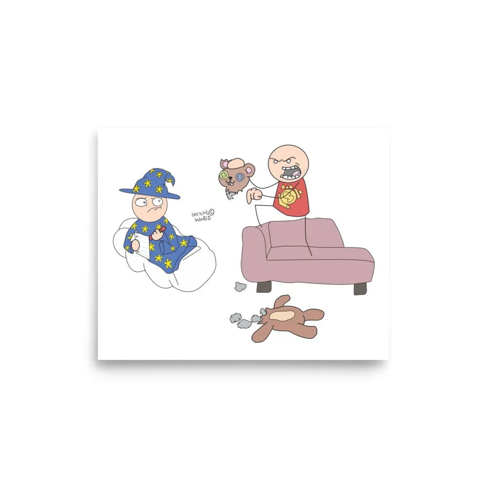 Tactical Gear Junkie 8″×10″ Sketch's World © Officially Licensed - Wizard Poster