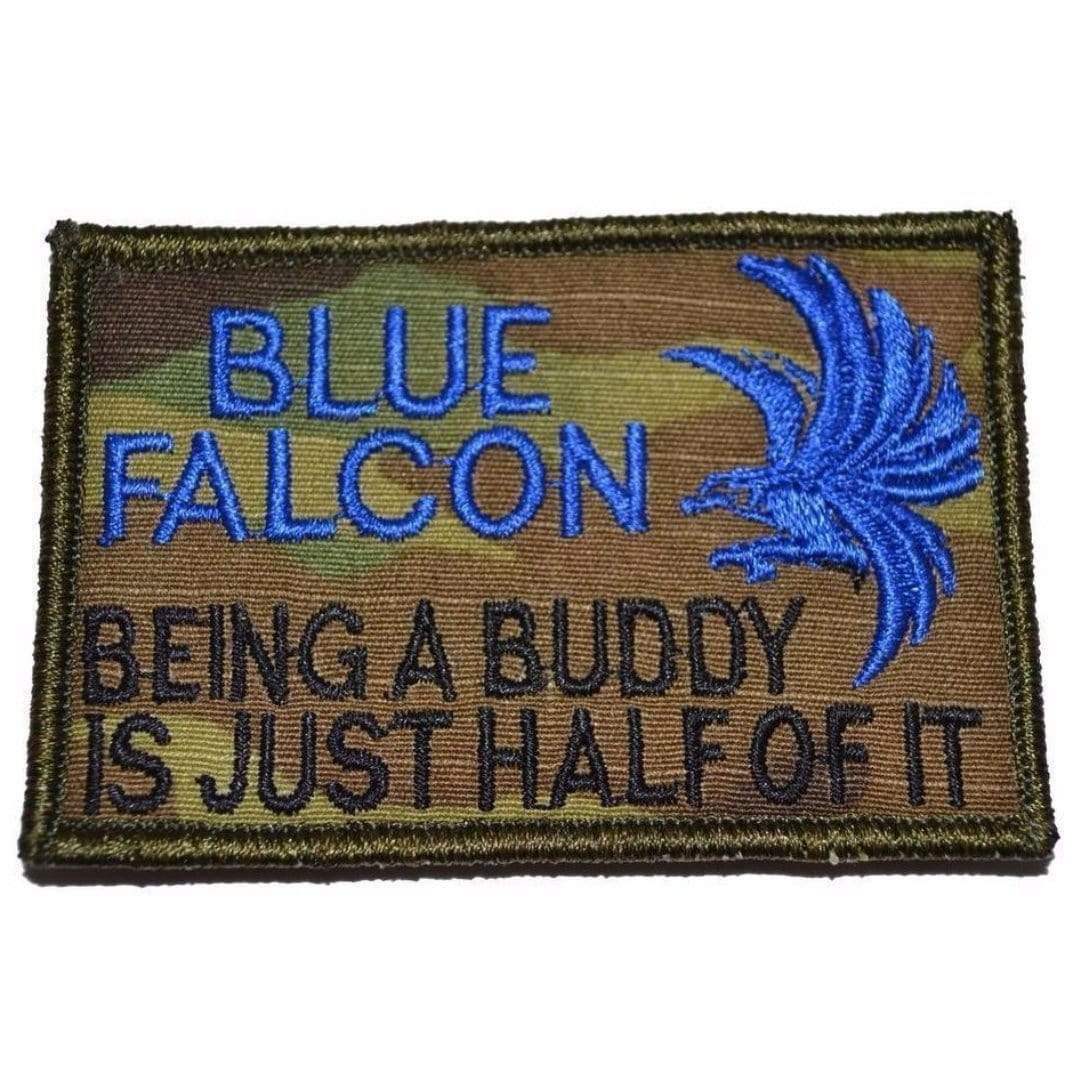 Tactical Gear Junkie Patches MultiCam Blue Falcon - 2x3 Patch