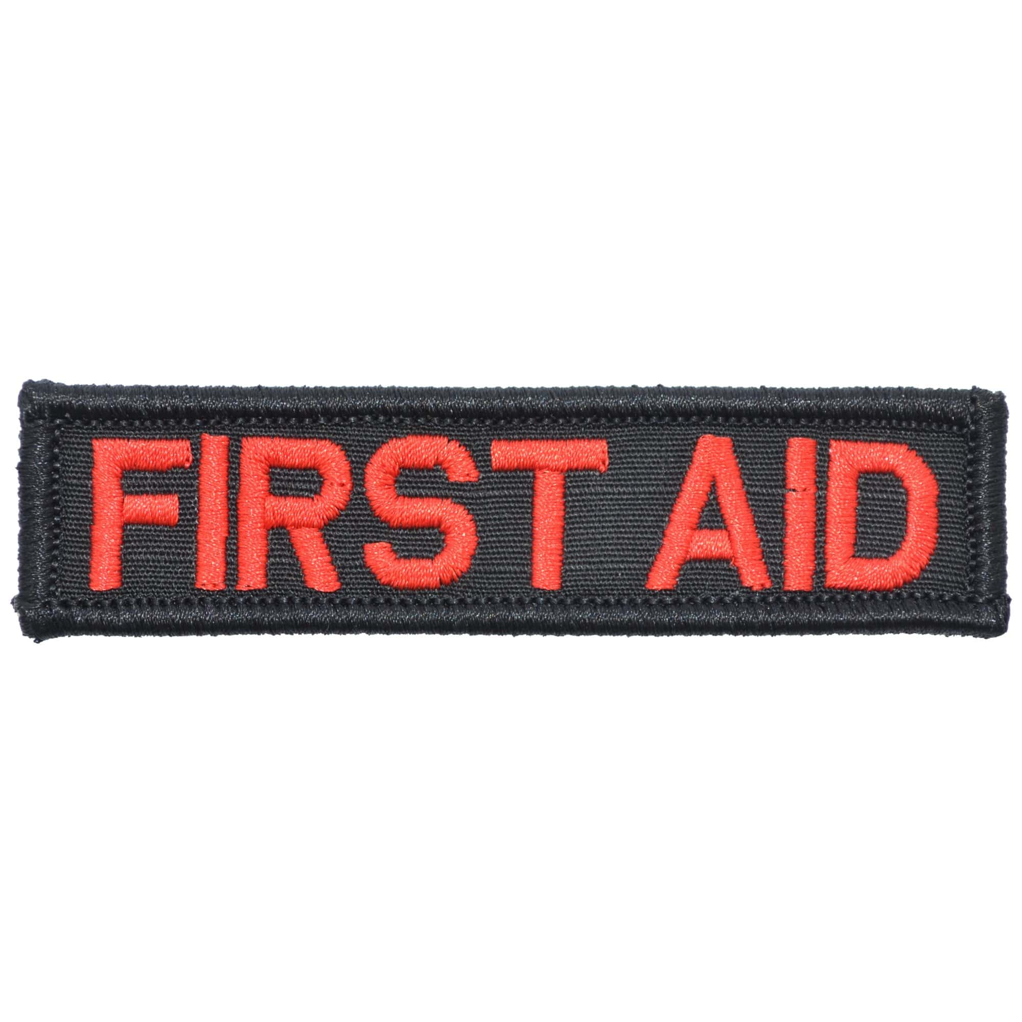 Tactical Gear Junkie Patches Black First Aid - 1x3.75 Patch