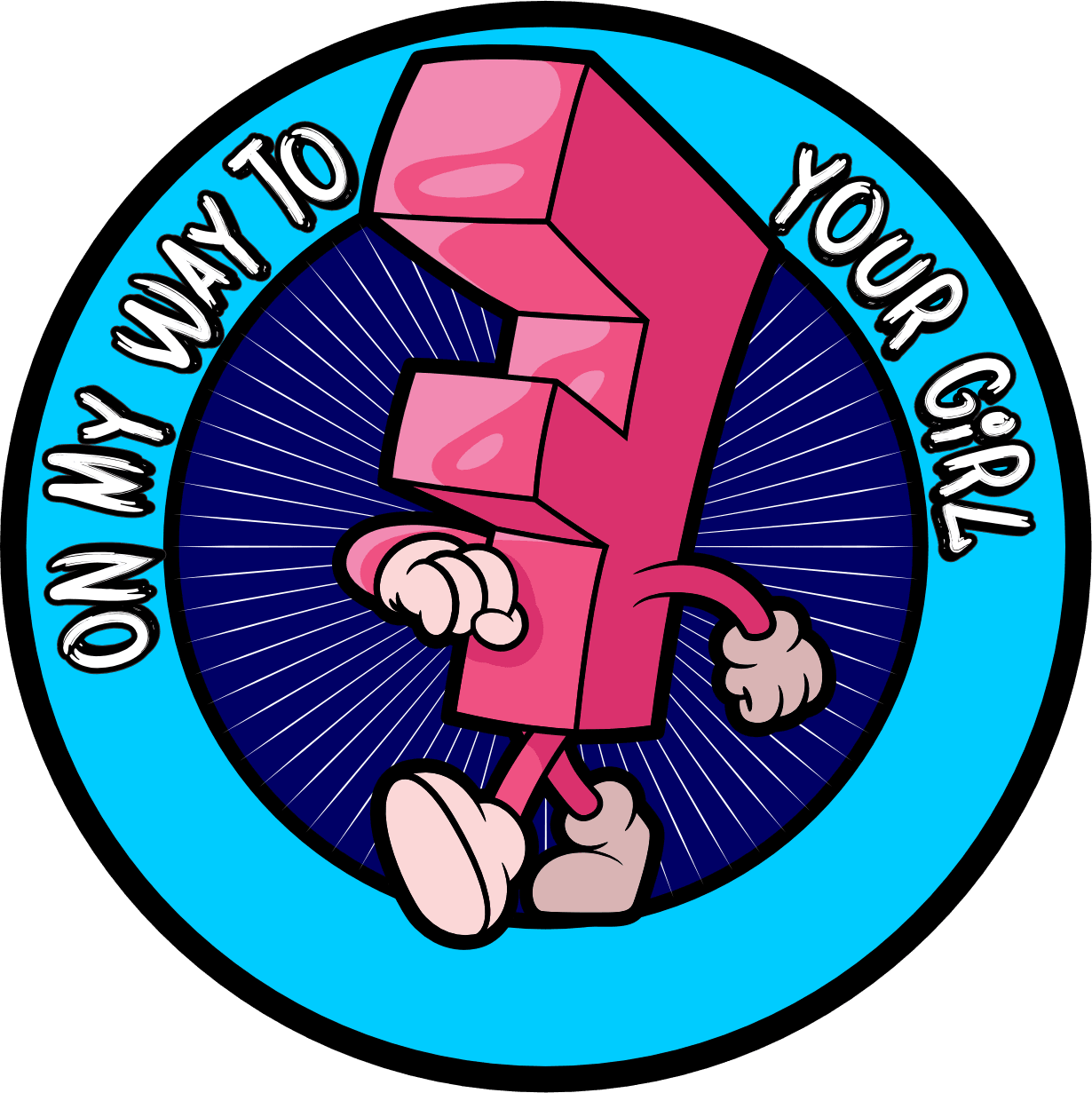 Tactical Gear Junkie Stickers On My Way to 'F' Your Girl - 3.5" Sticker