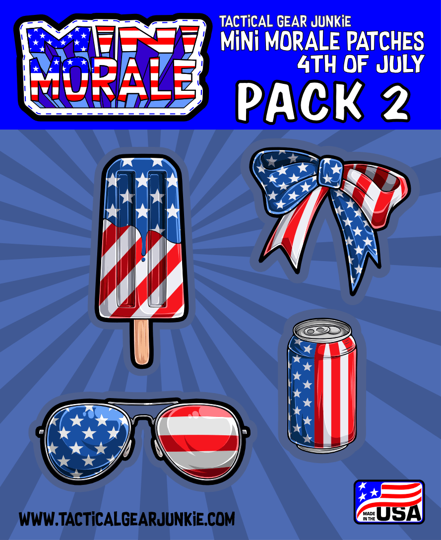 Tactical Gear Junkie Patches Mini Morale - 4th of July Pack 2