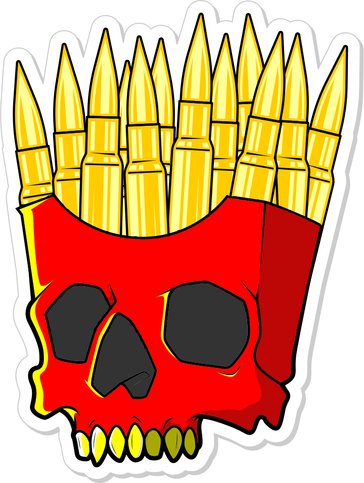 Tactical Gear Junkie Stickers Freedom Fries - 4" Sticker
