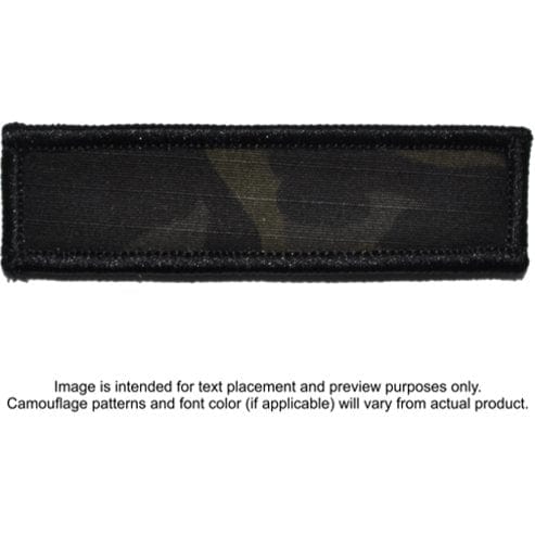Tactical Gear Junkie Patches MultiCam Black Custom Text Patch - 1x3.75