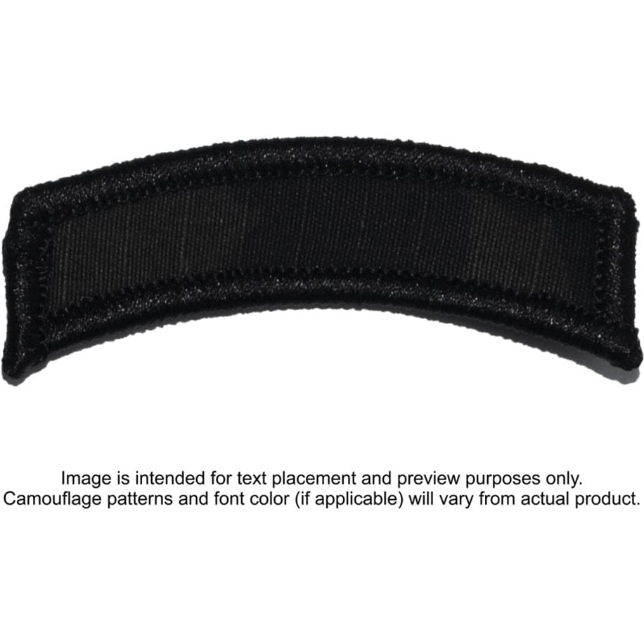 Tactical Gear Junkie Patches MultiCam BLACK Custom Text Patch - LARGE Tab